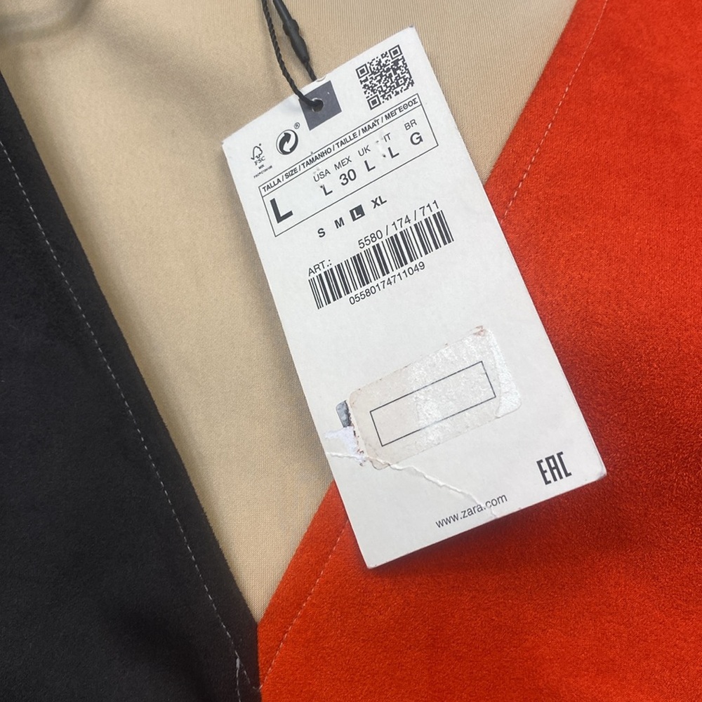 NWT ZARA color block dress - Picture 5 of 5